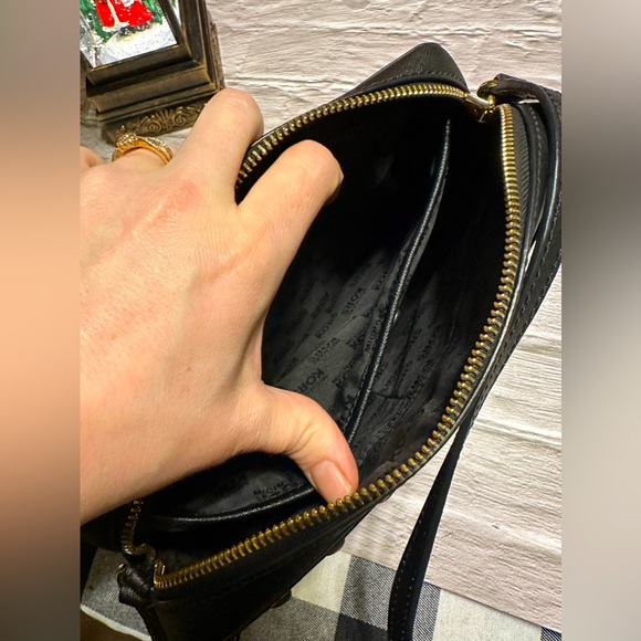 Michael Kors Sandrine Gold Studded Crossbody - Picture 12 of 13